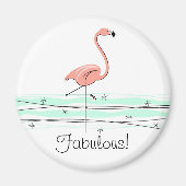 Flamingo Ocean Fabulous magnet (Voorkant)