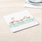 Flamingo Ocean Group onderzetters (Schuin)