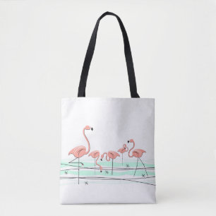 Flamingo Ocean Group over het hele tas