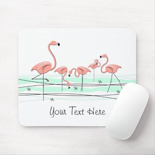 Flamingo Ocean Group "Text" mousepad Muismat (Met muis)