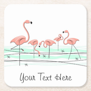 Flamingo Ocean Group Text onderzetters