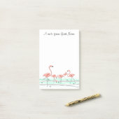 Flamingo Ocean Group "Text" Post-it® Notes (Op bureau)