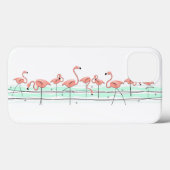 Flamingo Ocean Line iPad Mini hoesje (Achterkant (horizontaal))