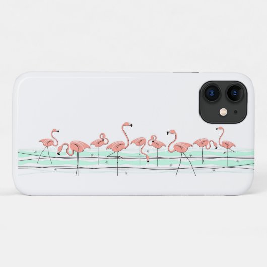 Flamingo Ocean Line iPhone hoes (Achterkant (horizontaal))