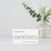 Flamingo Ocean Line visitekaartje (Staand voorkant)