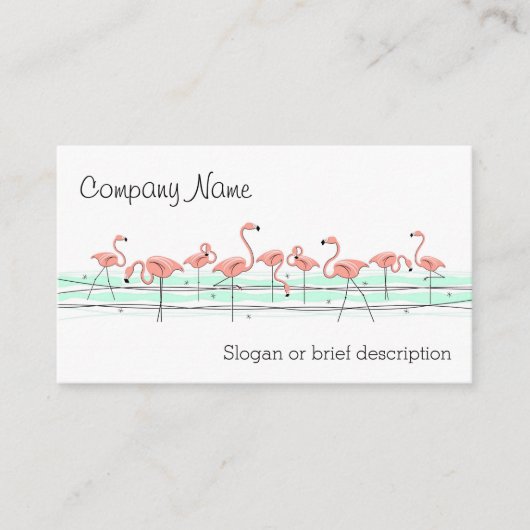 Flamingo Ocean Line visitekaartje (Voorkant)
