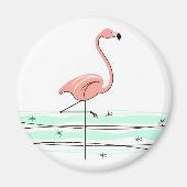 Flamingo Ocean magnet (Voorkant)