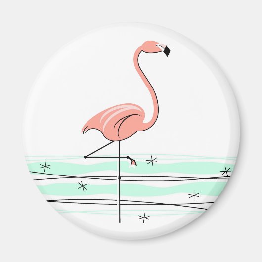 Flamingo Ocean magnet (Voorkant)