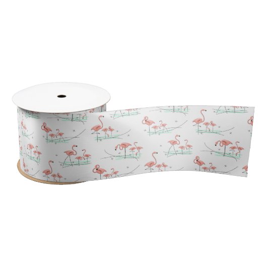 Flamingo Ocean Multi ribbon satin Satijnen Lint (Spoel)
