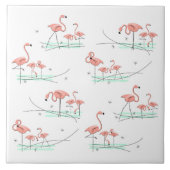 Flamingo Ocean Multi tile Tegeltje (Voorkant)