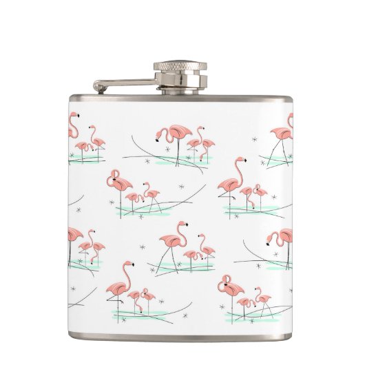 Flamingo Ocean Multi verpakte fles Heupfles (Voorkant)