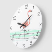 Flamingo Ocean Nummers klok rond (Hoek)