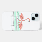 Flamingo Ocean Pair iPhone hoesje (Achterkant (horizontaal))