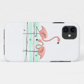 Flamingo Ocean Pair iPhone hoesje (Achterkant (horizontaal))