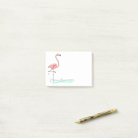 Flamingo Ocean Post-it® Notes (Op bureau)