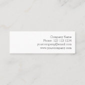 Flamingo Ocean side text skinny Mini Visitekaartje (Achterkant)