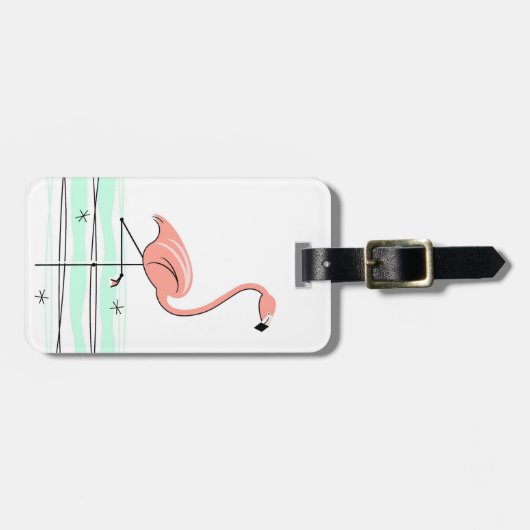 Flamingo Ocean 'Text' bagagelabel (Voorkant horizontaal)