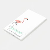 Flamingo Ocean "Text" vertical Post-it® Notes (Schuin)