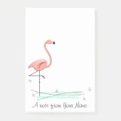 Flamingo Ocean "Text" vertical Post-it® Notes (Voorkant)