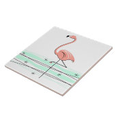 Flamingo Ocean tile reverse Tegeltje (Zijkant)