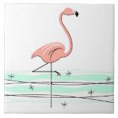 Flamingo Ocean tile Tegeltje (Voorkant)