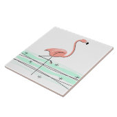 Flamingo Ocean tile Tegeltje (Zijkant)