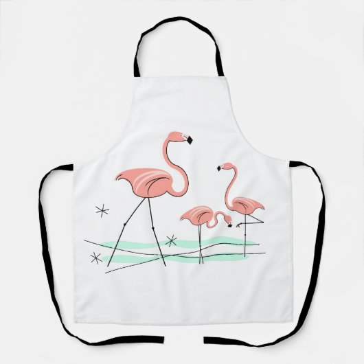 Flamingo Ocean Trio 2 apron Schort (Voorkant)