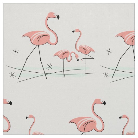 Flamingo Ocean Trio 2 groot patroon Stof (Swatch)