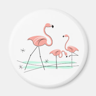 Flamingo Ocean Trio 2 magnet