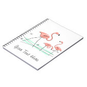 Flamingo Ocean Trio 2 Text notitieboek (Linkerzijde)