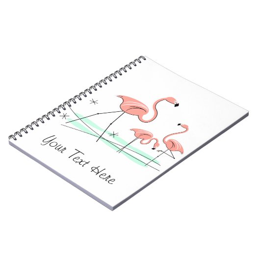 Flamingo Ocean Trio 2 Text notitieboek (Linkerzijde)