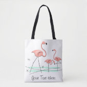 Flamingo Ocean Trio 2 Text over tas (Voorkant)