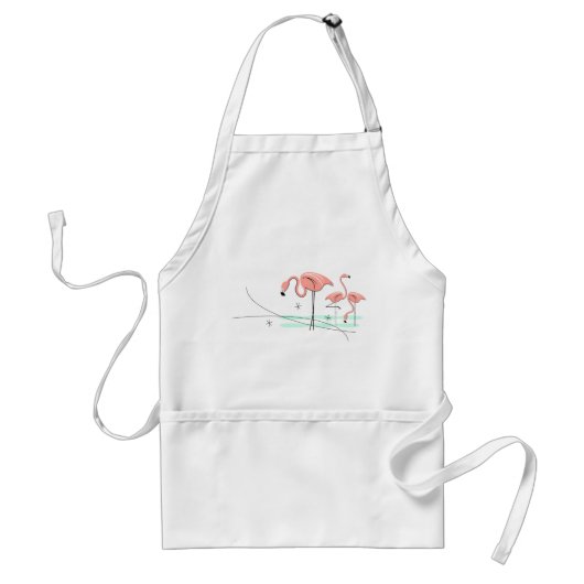 Flamingo Ocean Trio 3 apron Standaard Schort (Voorkant)