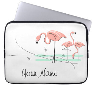 Flamingo Ocean Trio 3 Name-laptophoes Laptop Sleeve