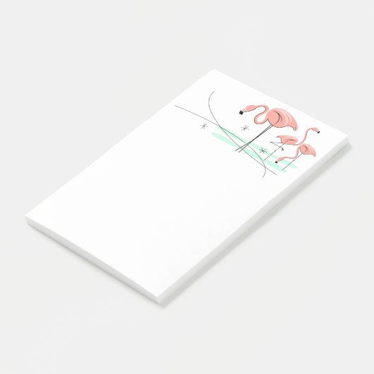 Flamingo Ocean Trio 3 Post-it® Notes (Schuin)