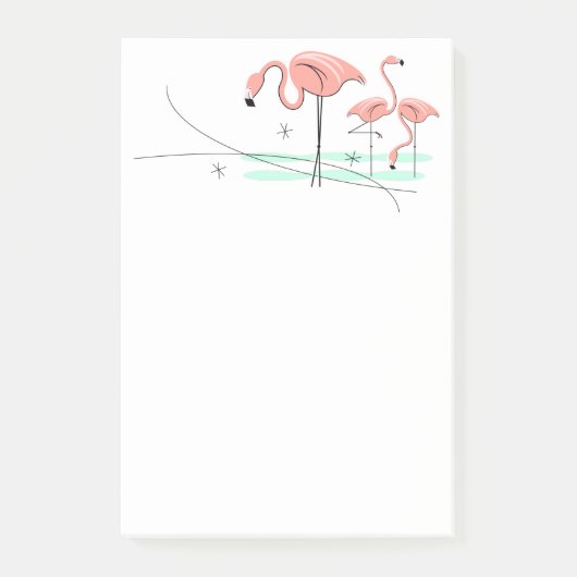 Flamingo Ocean Trio 3 Post-it® Notes (Voorkant)