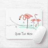 Flamingo Ocean Trio 3 "Text" mousepad Muismat (Met muis)