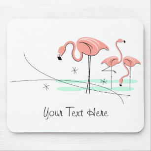 Flamingo Ocean Trio 3 "Text" mousepad Muismat
