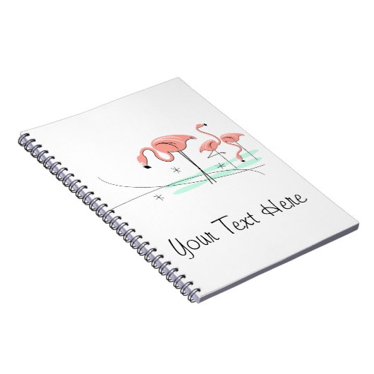 Flamingo Ocean Trio 3 Text notitieboek (Rechterzijde)