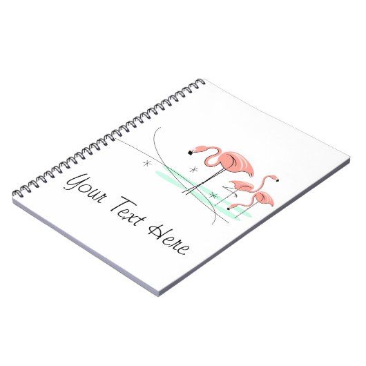 Flamingo Ocean Trio 3 Text notitieboek (Linkerzijde)