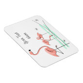Flamingo Ocean Trio 4 Text magnet flexibel Magneet (Rechterzijde)