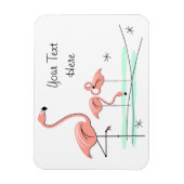 Flamingo Ocean Trio 4 Text magnet flexibel Magneet (Verticaal)