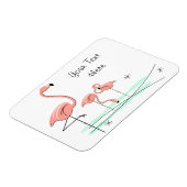 Flamingo Ocean Trio 4 Text magnet flexibel Magneet (Linkerzijde)