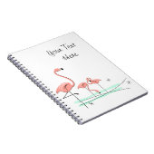 Flamingo Ocean Trio 4 Text notitieboek (Rechterzijde)