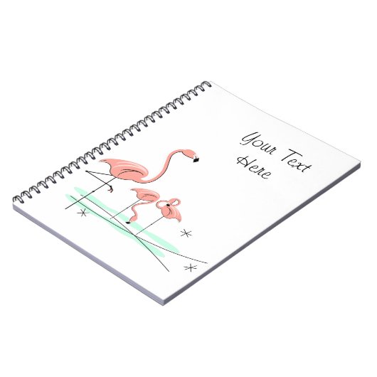 Flamingo Ocean Trio 4 Text notitieboek (Linkerzijde)