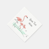 Flamingo Ocean Trio 4 Text paper napkins Servet (Hoek)