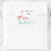 Flamingo Ocean Trio 4 Text sticker (Tas)