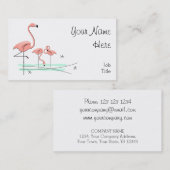 Flamingo Ocean Trio 4 visitekaartje (Voorkant / Achterkant)