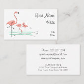 Flamingo Ocean Trio 4 visitekaartje (Voorkant / Achterkant)