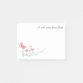 Flamingo Ocean Trio "Text" Post-it® Notes (Voorkant)